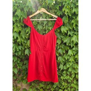 Reformation‎ Red Cocktail Party Mini Dress | Size 6